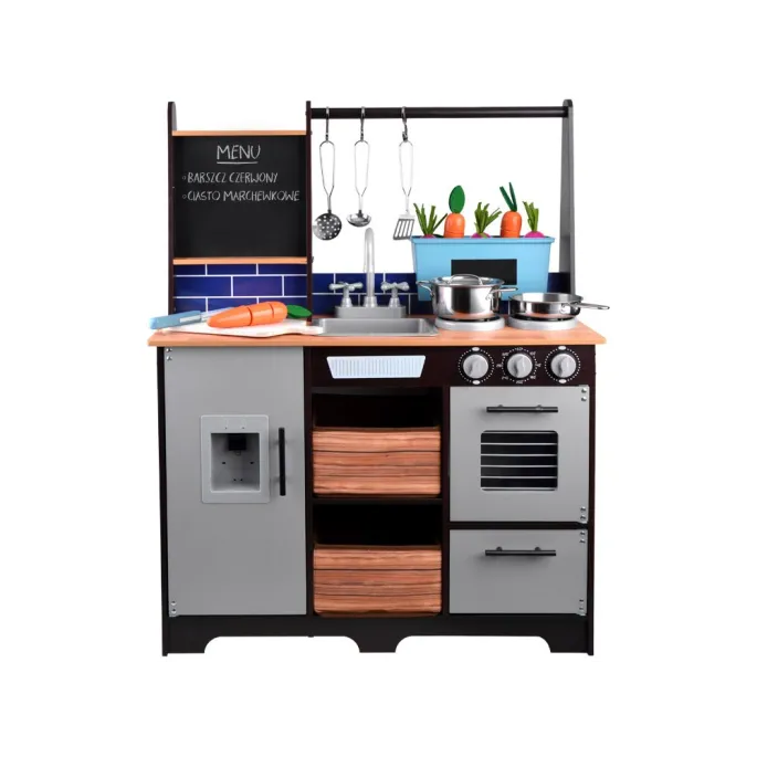 drewniana deska do krojenia oraz warzywa na rzep w zestawie