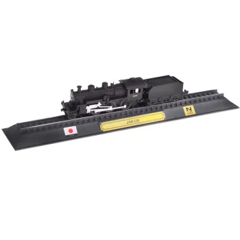 Model kolejowy JNR C50 w skali 1:160 eksponowany w tubie