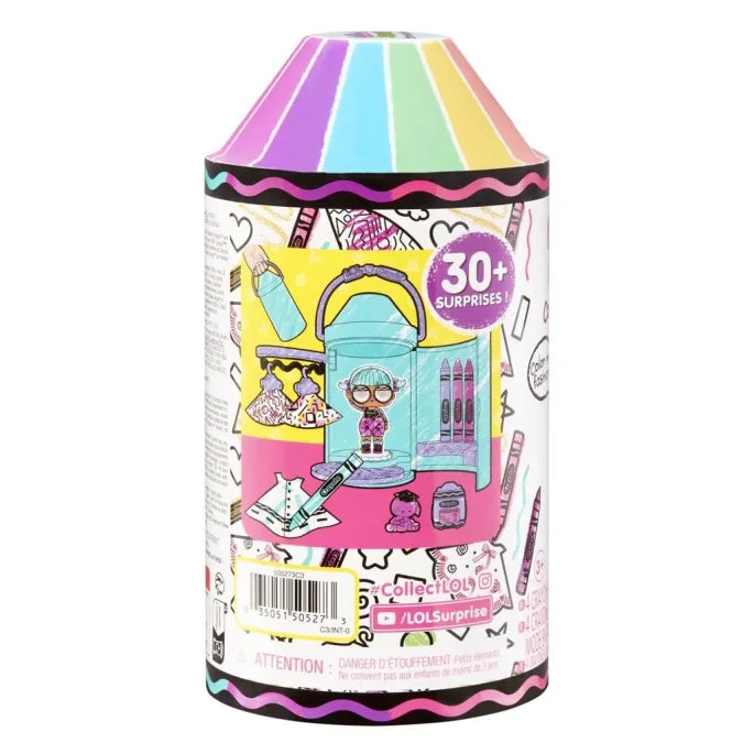 LOL Surprise Color Me Studio z lalką, kredkami i papierowymi ubrankami w kapsule