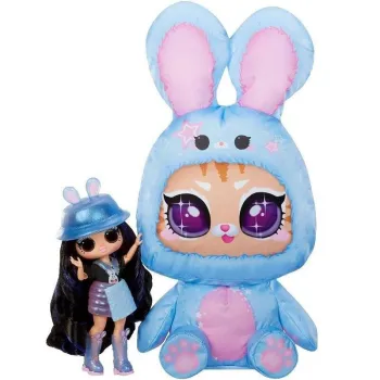 LOL Surprise Tweens Costume Surprise Aya Cherry w kostiumie turkusowego kotka