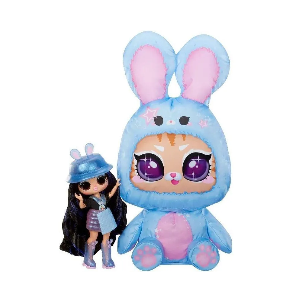 LOL Surprise Tweens Costume Surprise Aya Cherry w kostiumie turkusowego kotka