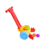 energetyczne kolory i uśmiechnięta buzia zabawki pchacz