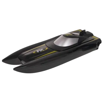 łódź Speed R118 R/C z zestawem akcesoriów obok