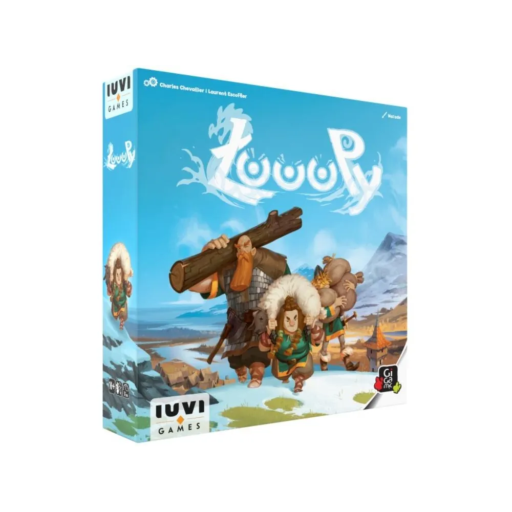 plansza i elementy gry Łupy IUVI Games z motywami nordyckimi