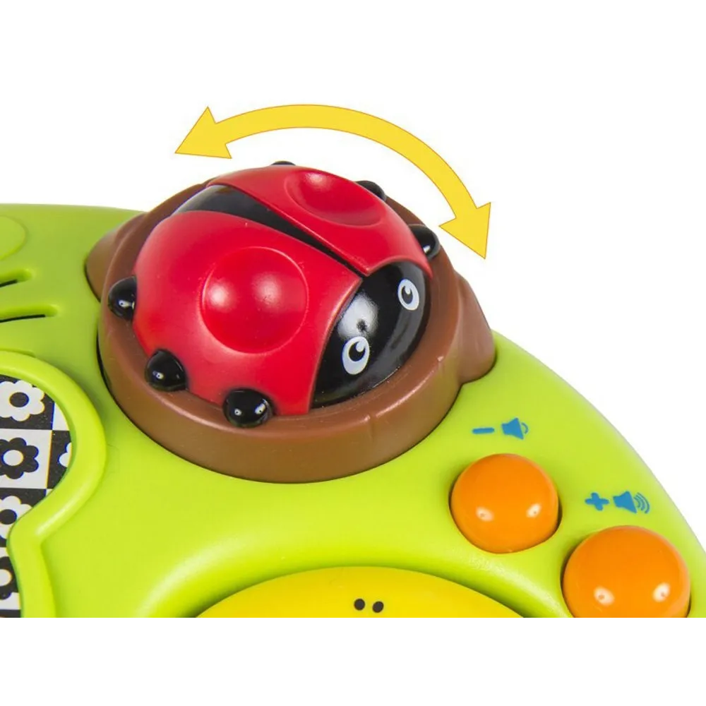 Obracana kulka ślimaczka na zabawce muzycznej