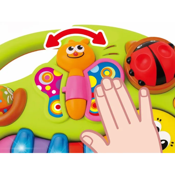 Wyraźny widok na fakturę elementów i intensywne kolory