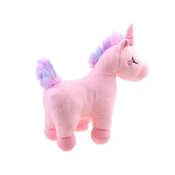 różowo-błękitny ogon pluszowego jednorożca