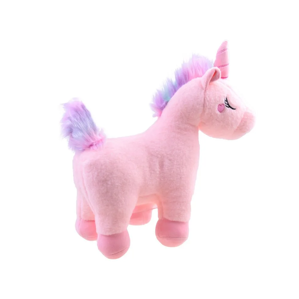 różowo-błękitny ogon pluszowego jednorożca