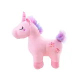 maskotka jednorożec o wymiarach 48 cm na tle dziecięcego pokoju