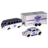 Detail zbliżenie na metalowy Volkswagen Beetle w skali 1:64