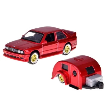 Zestaw Maisto BMW M3 1988 z realistycznymi detalami i przyczepą do ekspozycji