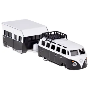 Maisto licencjonowane auto Volkswagen VAN Samba przyczepa 1:64 ZA5959