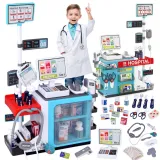 duże centrum zdrowia z akcesoriami do zabawy w lekarza i farmaceutę