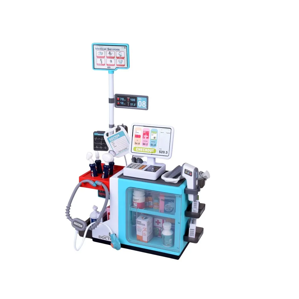 zbliżenie na elektroniczny stetoskop i termometr z dźwiękiem