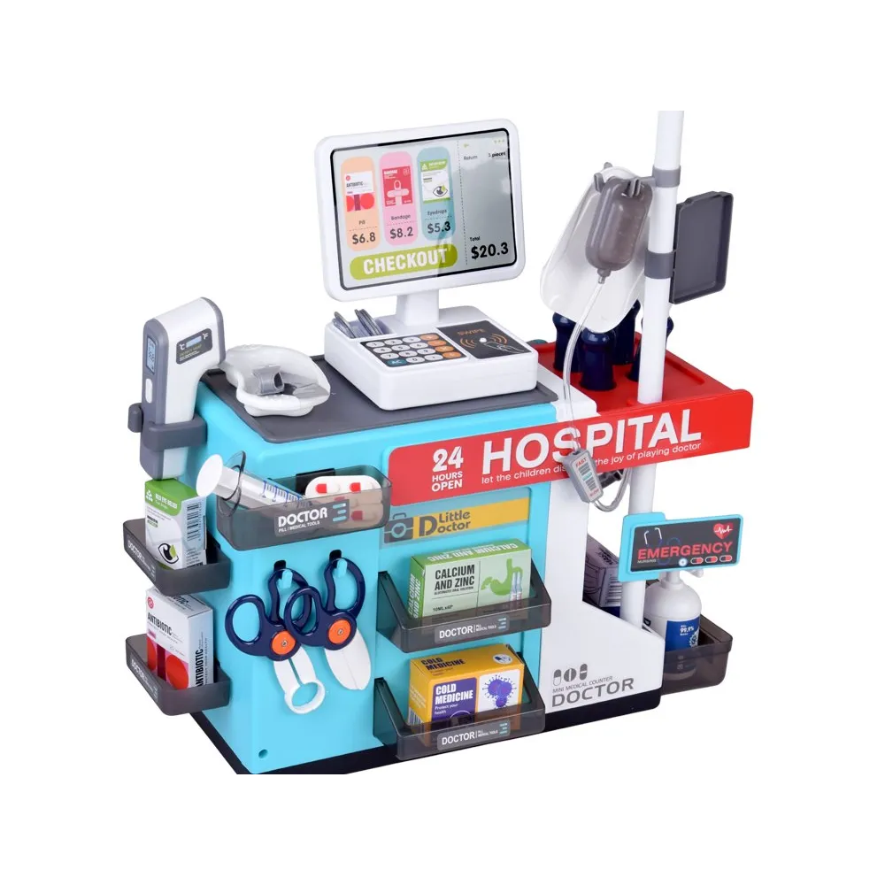 akcesoria medyczne oraz apteczne w komplecie do zabawy tematycznej