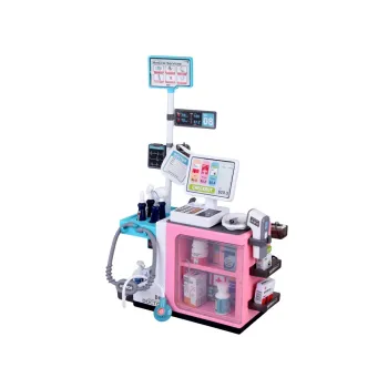 Zbliżenie na stetoskop z dźwiękiem bicia serca oraz termometr