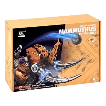 mechanizm poruszający w modelu mamuta widoczny z boku