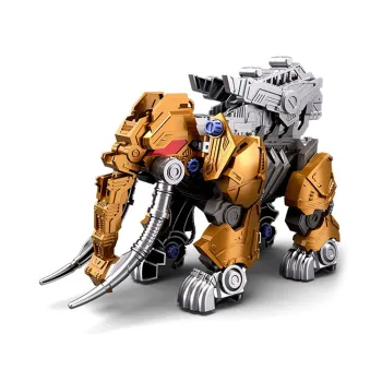 ruchomy model mamuta prezentujący funkcje uszami i trąbą