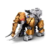 ruchomy model mamuta prezentujący funkcje uszami i trąbą