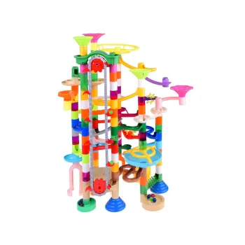 MARBLE Kolorowy MEGA tor kulkowy Kulodrom na baterie 236 elementów ZA5360