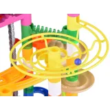 rozbudowany tor kulkowy marble z różnobarwnymi rurkami