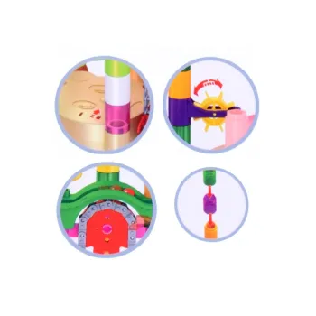 złożona wysoka konstrukcja marble na stole