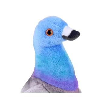 gołąbek pluszak ręcznie szyty z realistycznymi oczami z tworzywa