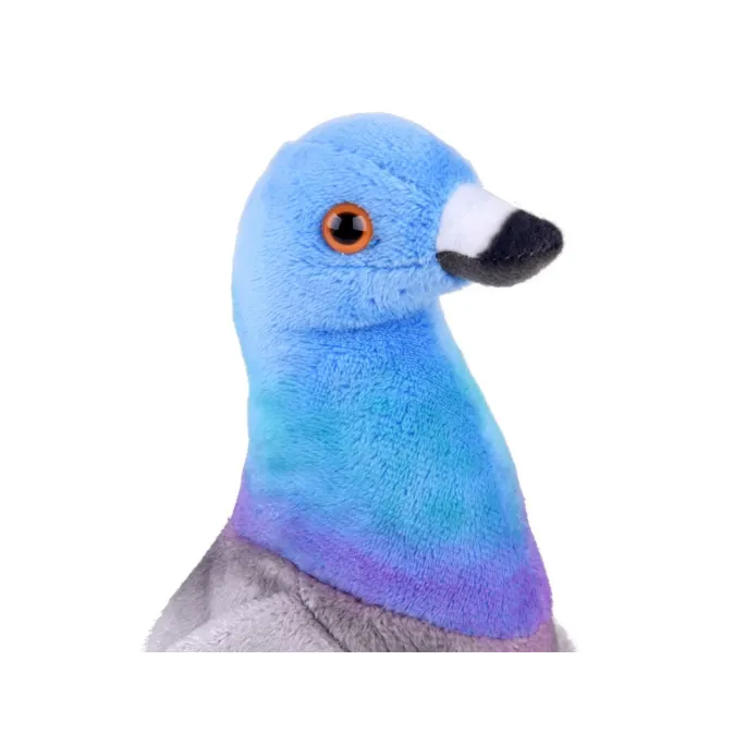 gołąbek pluszak ręcznie szyty z realistycznymi oczami z tworzywa