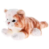 Maskotka kot rudy idealna do przytulania, widok w ujęciu z góry