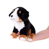 Maskotka pieska berneńskiego o klasycznym wyglądzie i realistycznej kolorystyce