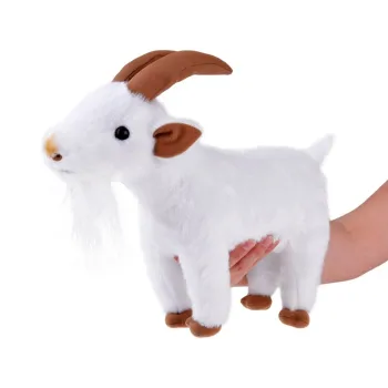 Maskotka Pluszak biała Koza 38 cm 13992