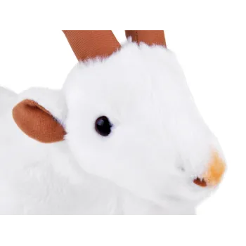 Maskotka koza przedstawiona w całości, idealna jako ozdoba pokoju dziecka