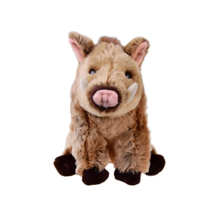 widok maskotki dzika z profilu ukazujący miękkie futerko