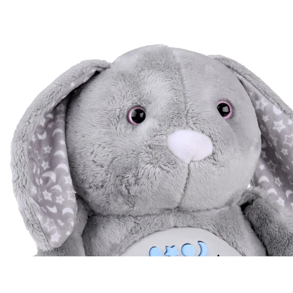 panel interaktywny w brzuszku króliczka z przyciskami