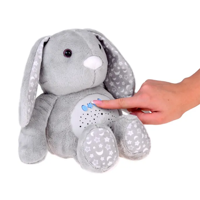 kołysanki i biały szum – funkcje maskotki projektora