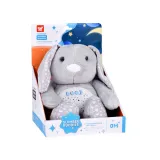 detal twarzy króliczka z błyszczącymi oczkami i wyszywanym noskiem