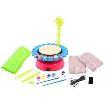 Opakowanie i zawartość zestawu do tworzenia naczyń z gliny