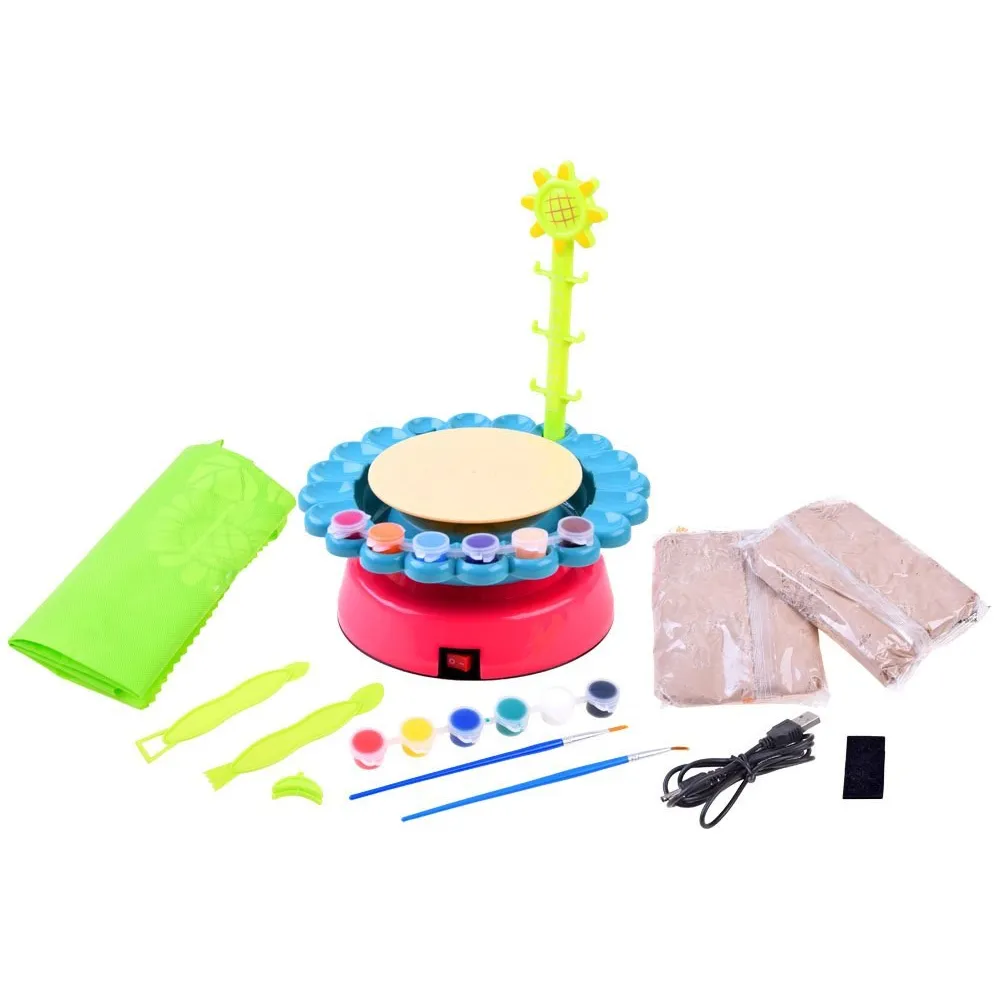 Opakowanie i zawartość zestawu do tworzenia naczyń z gliny