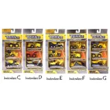 widok z góry na cały zestaw tonka autek i pachołków drogowych