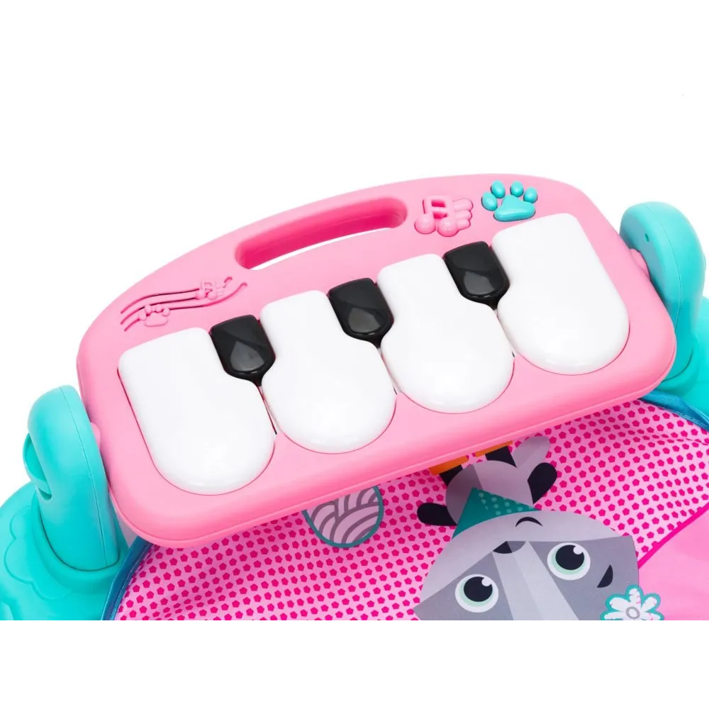 zestaw mata, pałąk z zawieszkami i lusterko na tle jasnej powierzchni