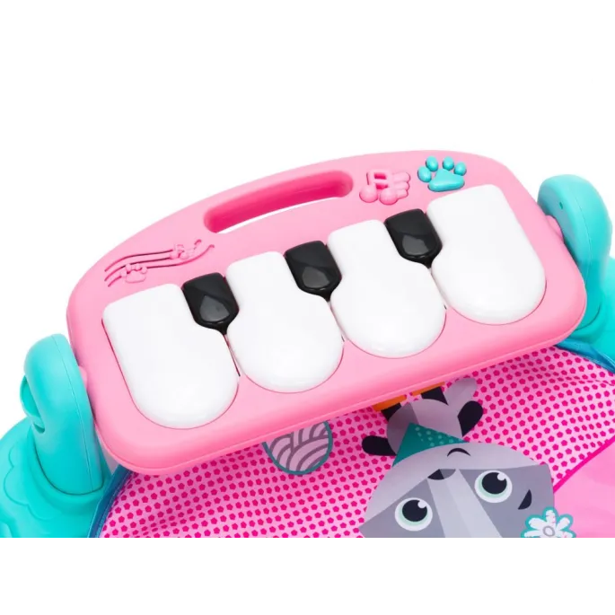 zestaw mata, pałąk z zawieszkami i lusterko na tle jasnej powierzchni