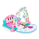 szczegół pałąka z czterema zawieszkami oraz lustereczkiem dla dziecka