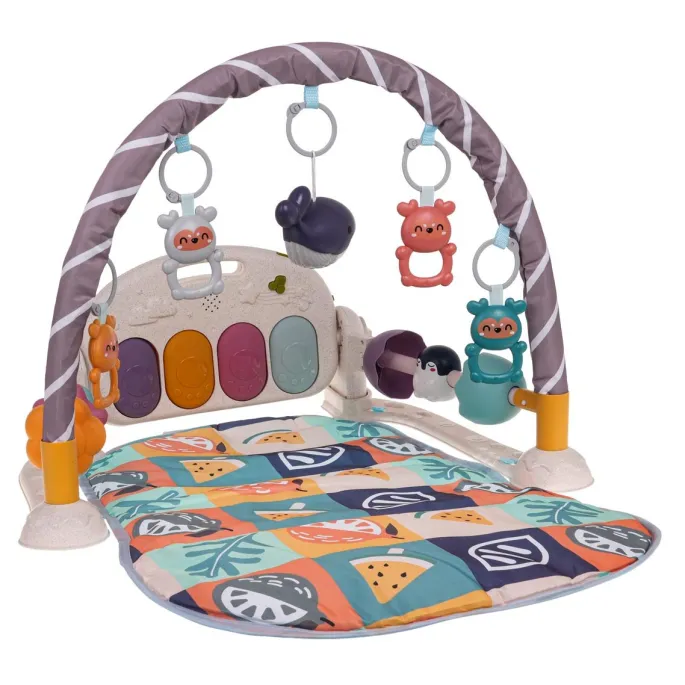 zbliżenie na podświetlane pianinko z regulowanym kątem ustawienia