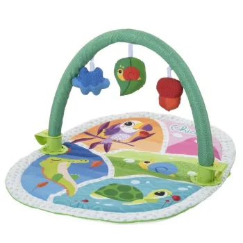 Mata edukacyjno-gimnastyczna 3w1 z motywami magicznego lasu oraz zawieszkami