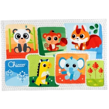 Duża mata Forest XXL z kolorowymi motywami natury i miejscem do zabawy