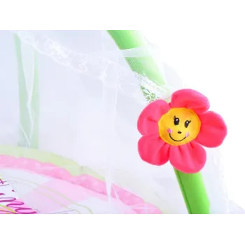 Mata kwiatuszek z moskitierą dla niemowlaka ZA3504