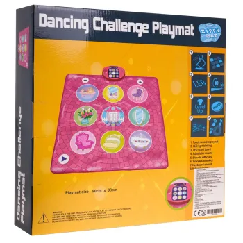 mata muzyczna taneczna z panelami dotykowymi i podświetleniem