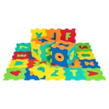 Antypoślizgowa, jaskrawo kolorowa powierzchnia maty piankowej