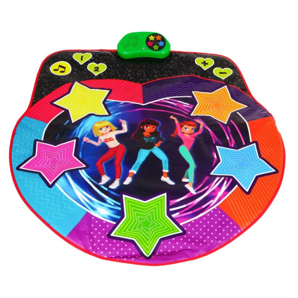 Panel sterujący maty tanecznej z pięcioma podświetlanymi polami gwiazdek