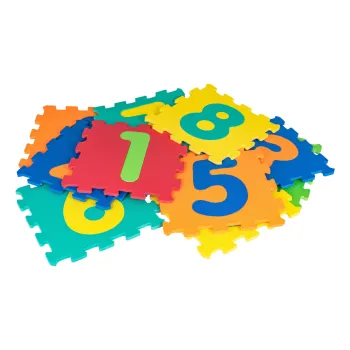 Mata z 10 Puzzli dla dzieci 10m+ Wyjmowane cyfry + Pianka EVA + Składanie figur